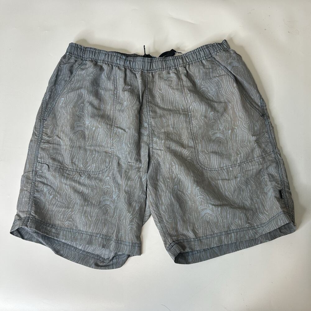 Kavu Men's Gray Woodgrain Swim Trunks